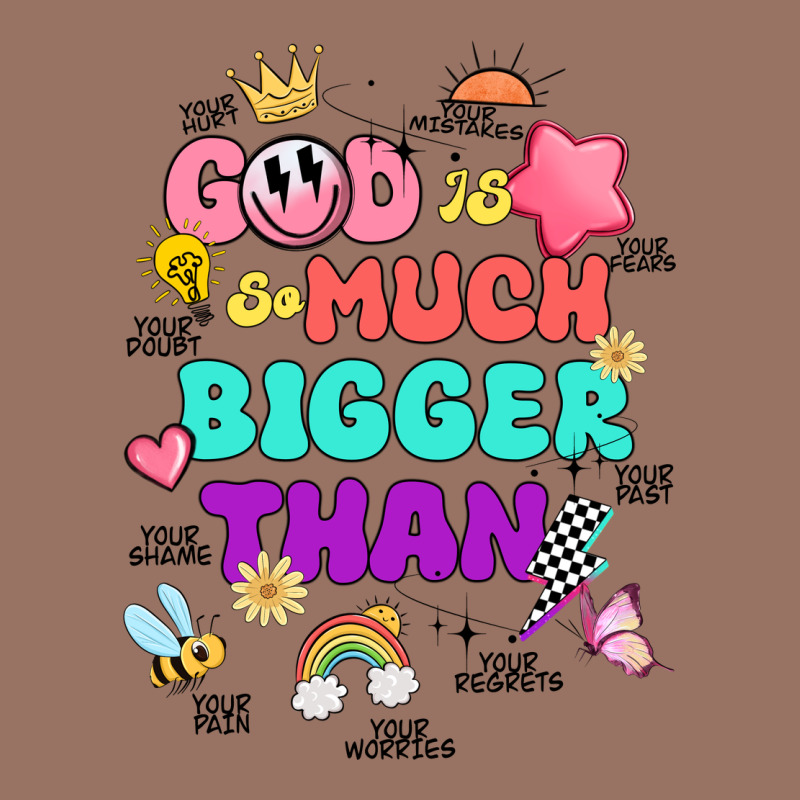 God Is Bigger Design Premium Hoodie by JahusDesignShop | Teevron