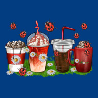 Coffee Cups Lady Bug With Daisies Premium Sweatshirt | Teevron