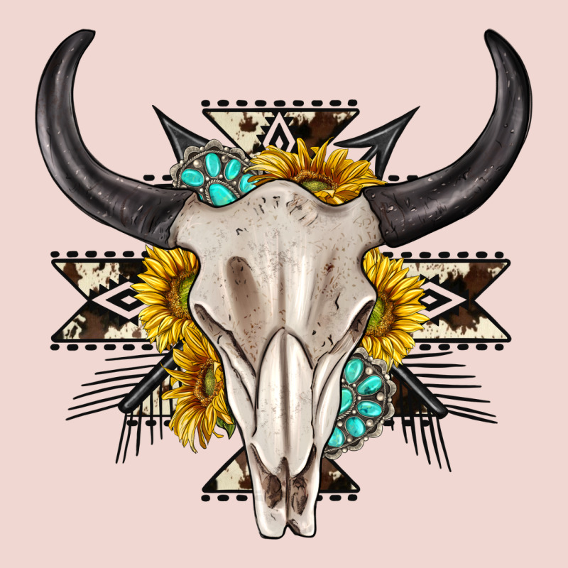 Cow Aztec Western Bull Skull Premium Sweatshirt by texasbilliewilder | Teevron