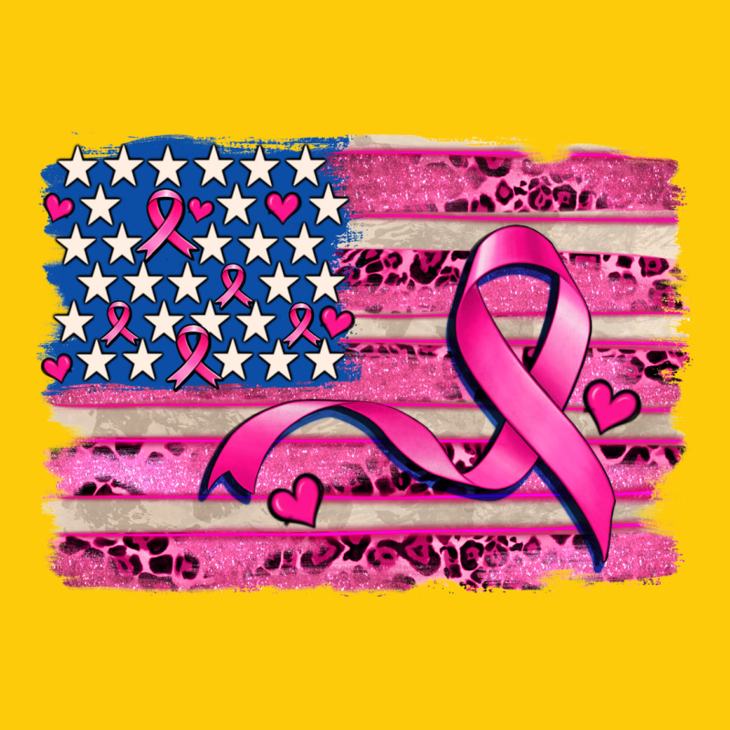 American Flag And  Cancer Ribbon Pattern Premium Hoodie by AdoDesignShop | Teevron