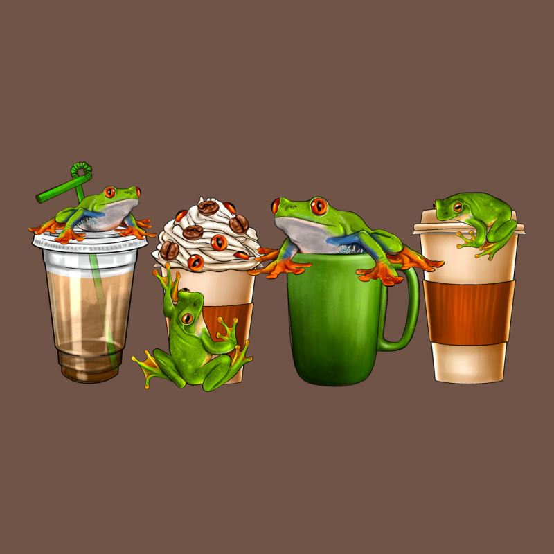 Frog Coffee Cups Premium Sweatshirt by texasbilliewilder | Teevron