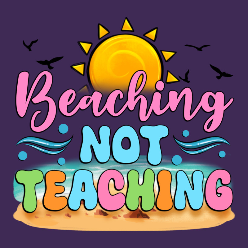 Beaching Not Teaching Black Back Premium Hoodie by JahusDesignShop | Teevron