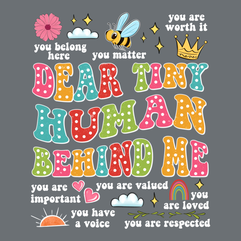 Customized Teacher Dear Tiny Human Behind Me Back Premium Hoodie by JahusDesignShop | Teevron