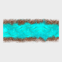Turquoise Leopard Urban Hoodie | Teevron