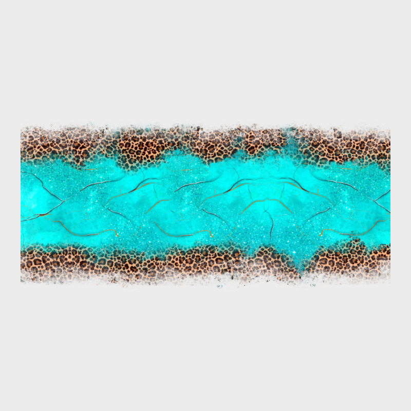 Turquoise Leopard Urban Hoodie by JahusDesignShop | Teevron