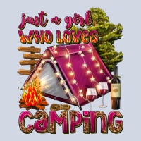 Just A Girl Who Loves Camping Premium Sweatshirt | Teevron