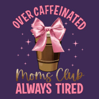 Over Caffeinated Moms Club Premium Hoodie | Teevron