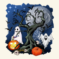 Halloween Tree And Ghosts Premium Hoodie | Teevron