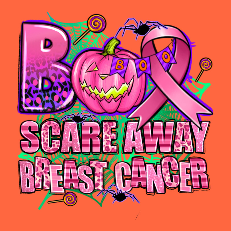 Halloween Boo With Cancer Ribbon Breast Cancer Sca Premium Hoodie by AdoDesignShop | Teevron
