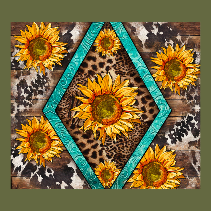 Sunflower Tumbler Long Sleeve Tee by BarkalooDesign | Teevron
