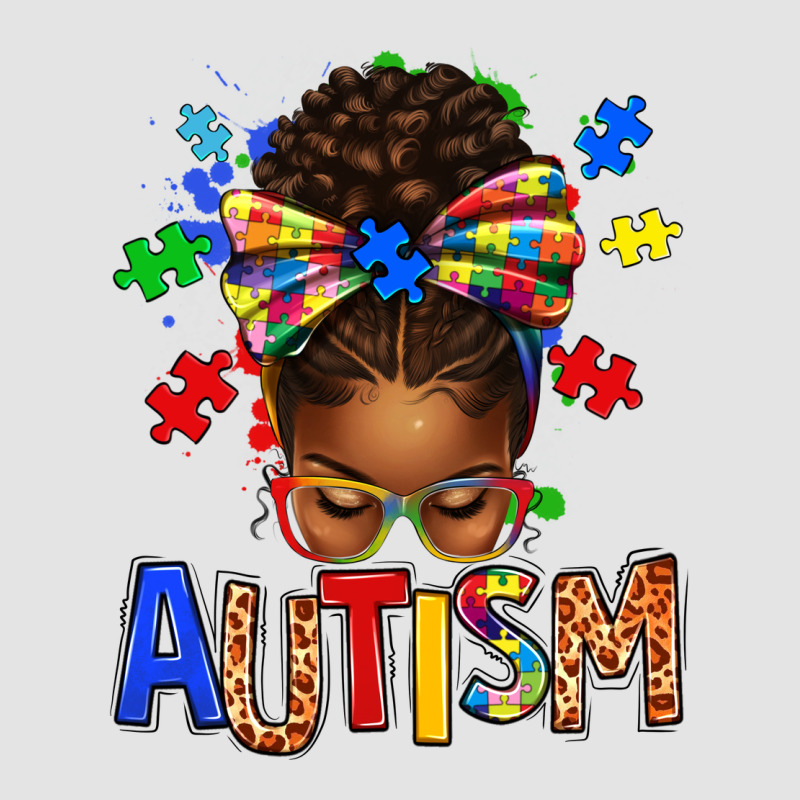Autism Awareness Afro Messy Bu Premium Sweatshirt by texasbilliewilder | Teevron