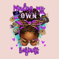 Minding My Own Business Afro Messy Bun Premium Sweatshirt | Teevron