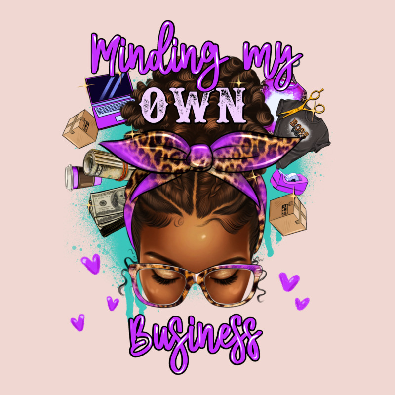 Minding My Own Business Afro Messy Bun Premium Sweatshirt by texasbilliewilder | Teevron