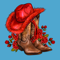 Valentines Day Cowboy Boots Red  And Roses Premium Hoodie | Teevron