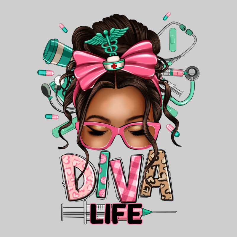 Afro Messy Bun Diva Life Premium Sweatshirt by texasbilliewilder | Teevron