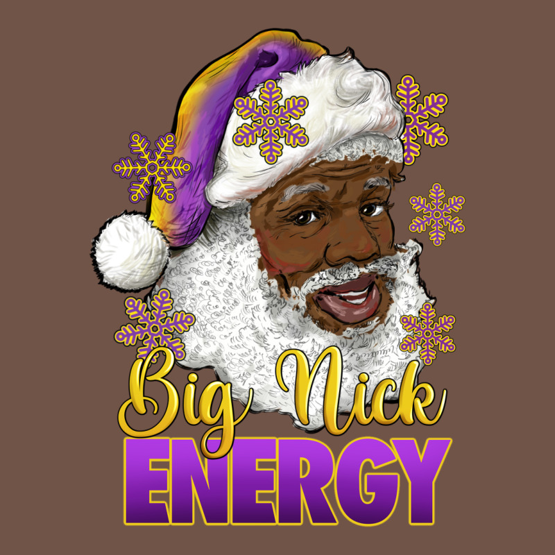 Big Nick Energy Purple And Gold Afro Santa Premium Sweatshirt by RanaPortraitStore | Teevron