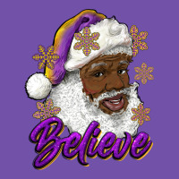 Believe Purple And Gold African American Santa Premium Sweatshirt | Teevron