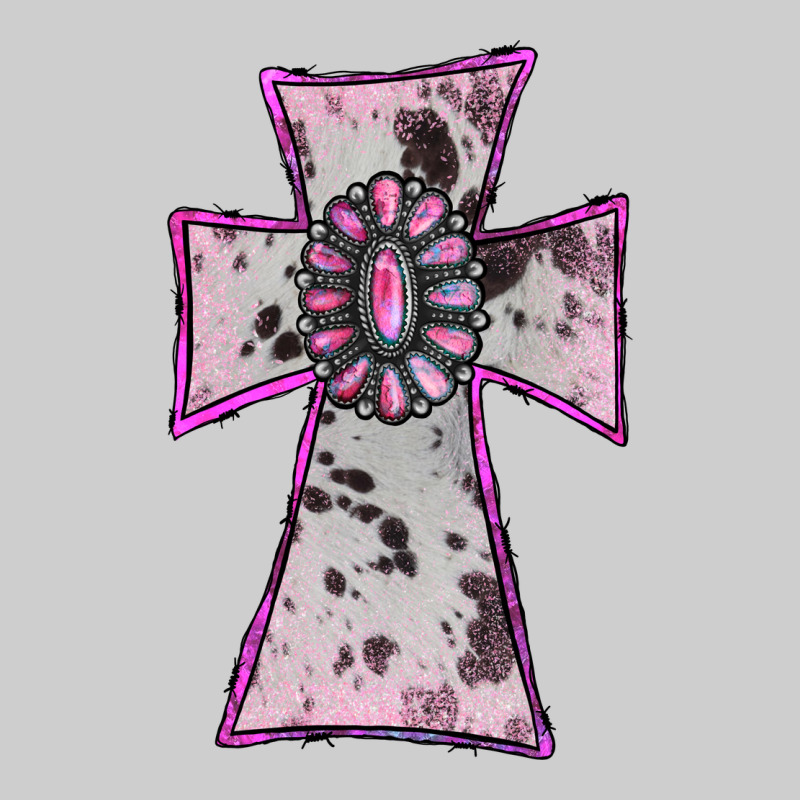 Cowhide Pink Gemstone Cross Premium Sweatshirt by RanaPortraitStore | Teevron