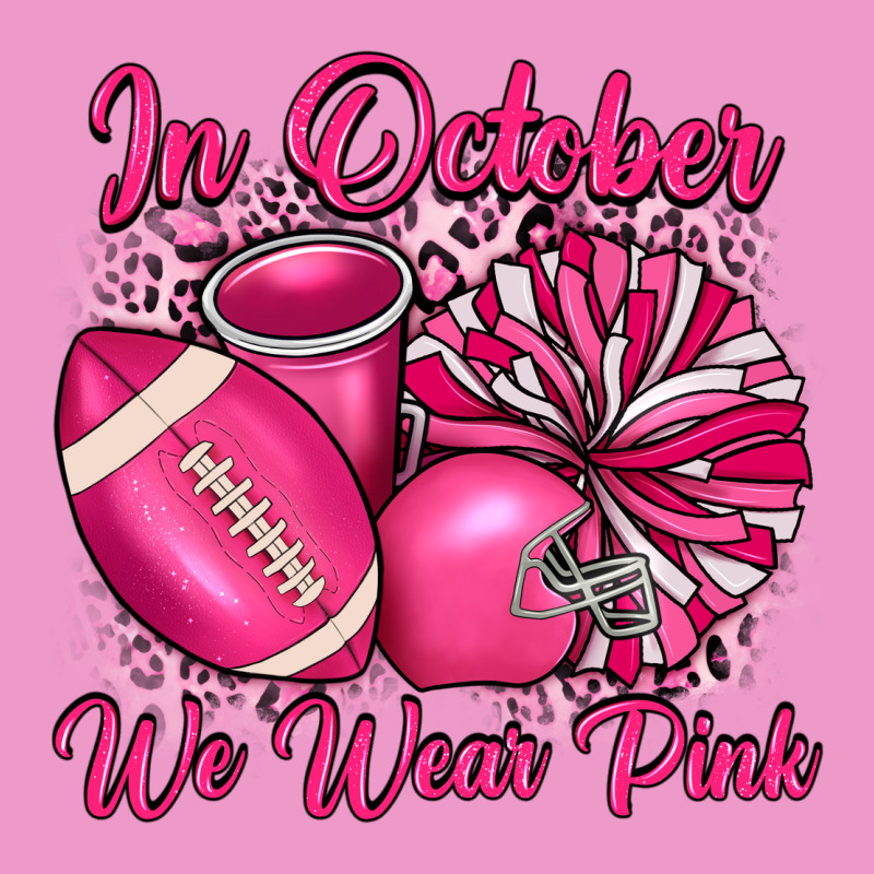 In October We Wear Pink Cheer With Football Breast Urban Hoodie by JahusDesignShop | Teevron