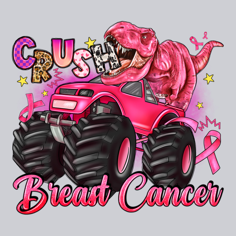 Crush Breast Cancer Monster Truck With Dinosaur Urban Hoodie by JahusDesignShop | Teevron