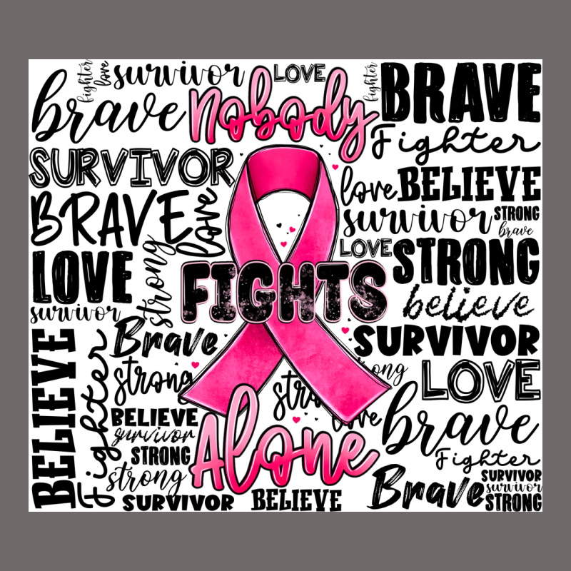 Breast Cancer Nobody Fights Alone Urban Hoodie by JahusDesignShop | Teevron