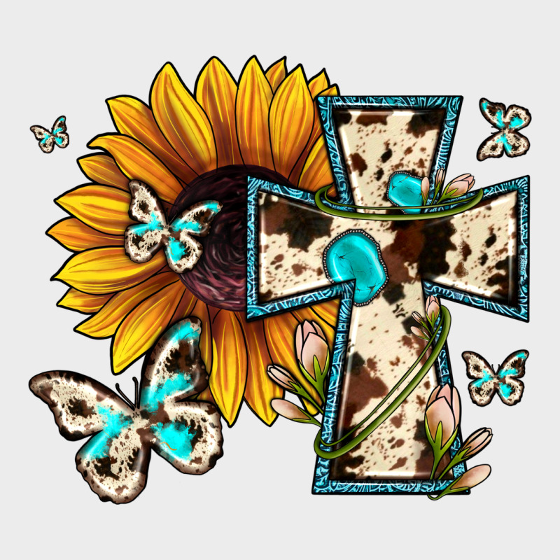 Cross With Sunflower Urban Hoodie by JahusDesignShop | Teevron