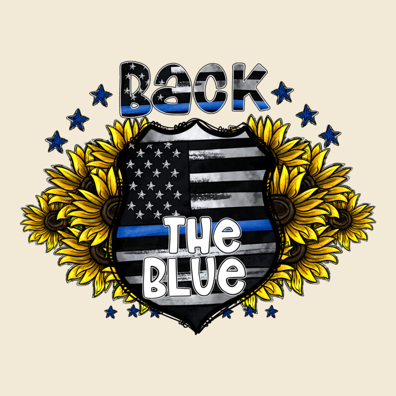 Back The Blue Premium Hoodie by CowhideDigitalArt | Teevron