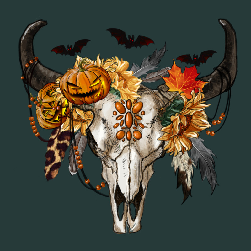 Halloween Bull Skull Premium Sweatshirt by RanaPortraitStore | Teevron