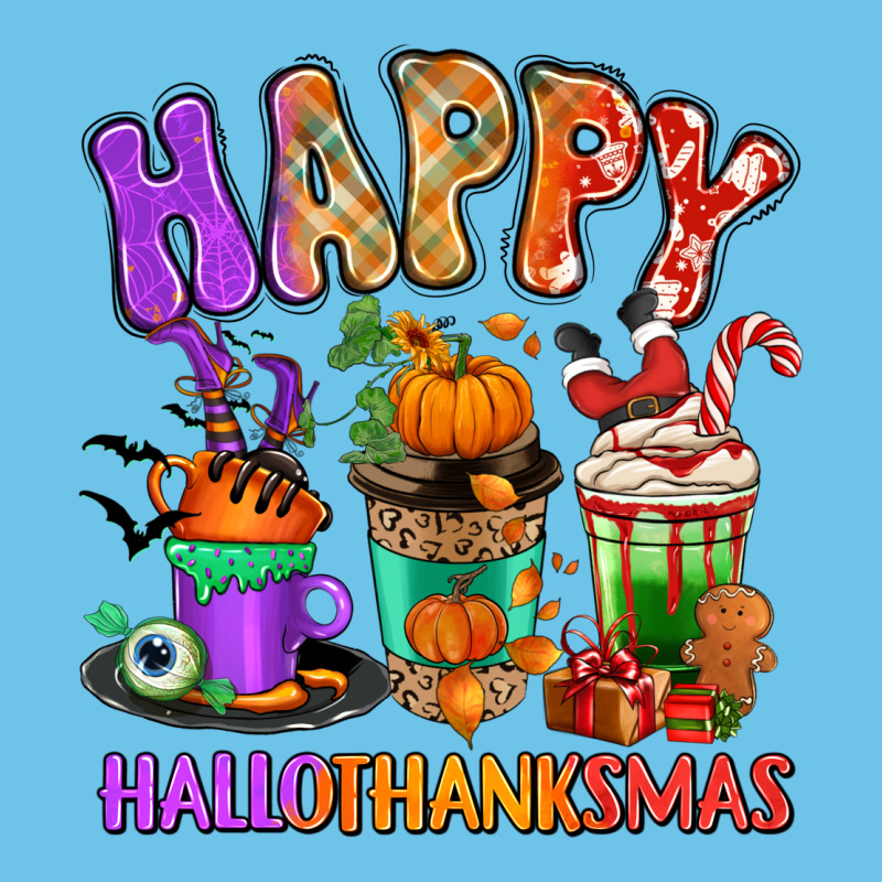 Happy Hallothanksmas Coffee Cups Premium Sweatshirt by RanaPortraitStore | Teevron