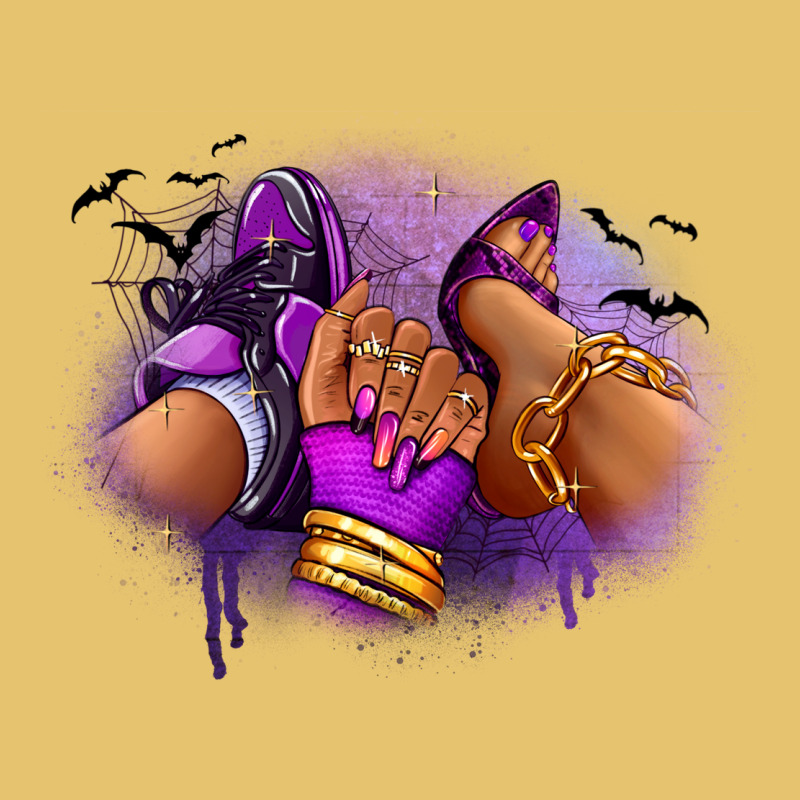 Halloween Sneaker And Heel Afro Woman Premium Sweatshirt by RanaPortraitStore | Teevron
