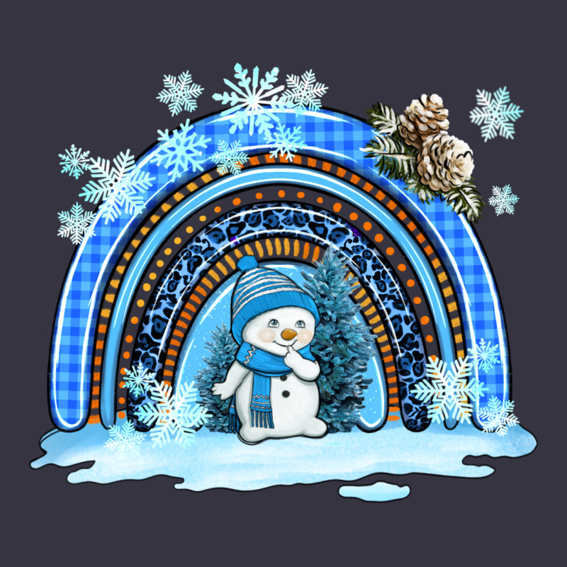 Winter   Rainbow And Snowman Vintage Hoodie by AdoDesignShop | Teevron