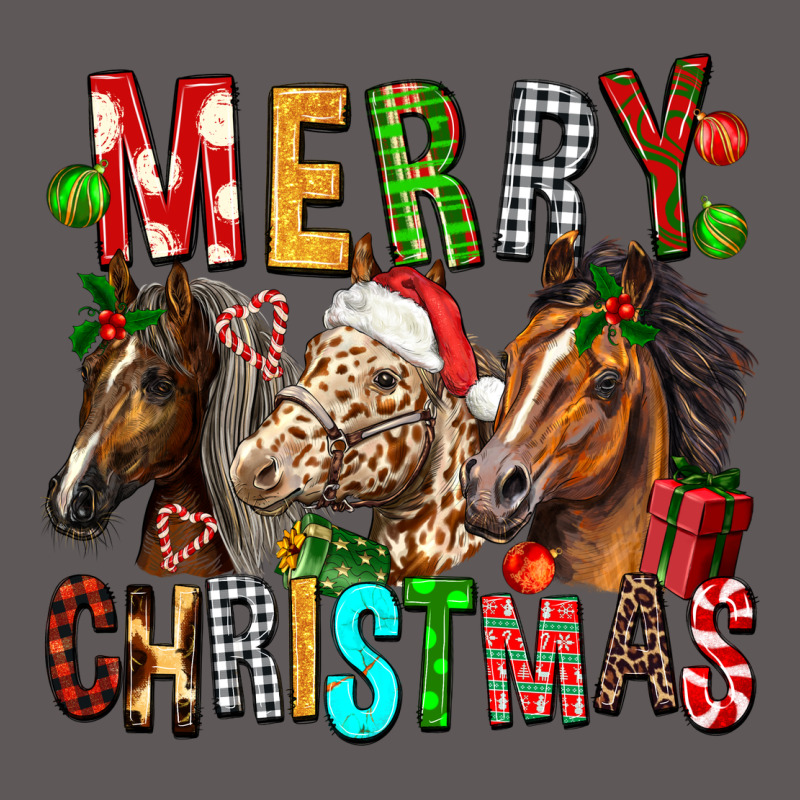 Merry Christmas Horses Premium Hoodie by FaDigitalArtStudio | Teevron
