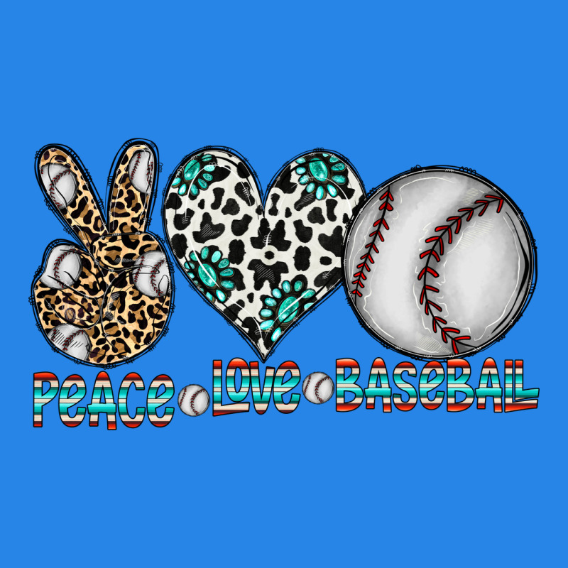 Peace Love Baseball Premium Hoodie by CowhideDigitalArt | Teevron