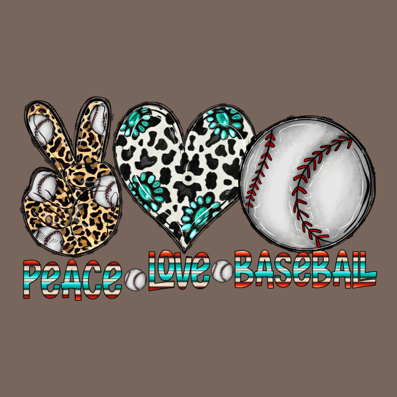 Peace Love Baseball Premium Hoodie by CowhideDigitalArt | Teevron