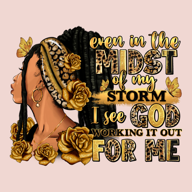 Even In The Midst Of My Storm Afro Woman Premium Sweatshirt by RanaPortraitStore | Teevron