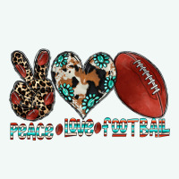 Peace Love Football Premium Hoodie | Teevron