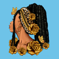 Gold Roses Afro Woman Premium Sweatshirt | Teevron