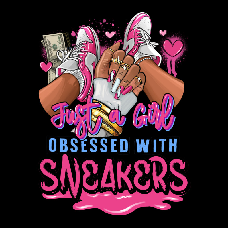 Just A Girl Obsessed With Sneakers Premium Sweatshirt by RanaPortraitStore | Teevron