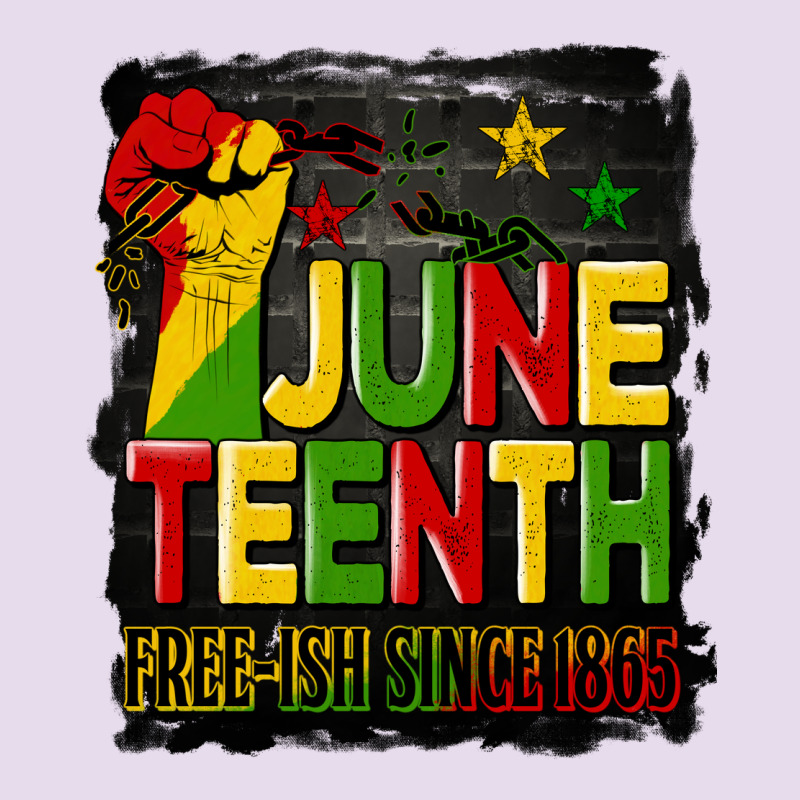 Juneteenth Fist Free Ish Since 1865 With Background Premium Hoodie by HRA Design Shop | Teevron