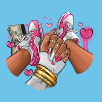 Pink And White Sneaker Girl Premium Sweatshirt | Teevron