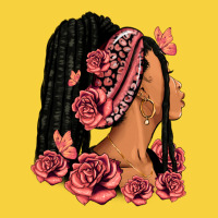 Pink Roses Afro Woman Premium Sweatshirt | Teevron