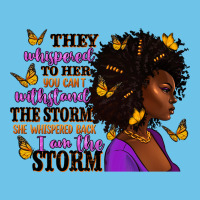 They Whispered To Her Afro Woman Premium Sweatshirt | Teevron