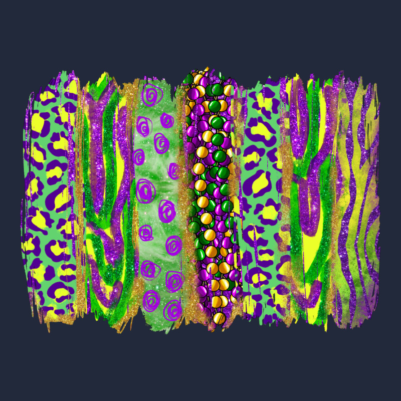 Mardi Gras Leopard Beads Brushstrokes Premium Sweatshirt by RanaPortraitStore | Teevron