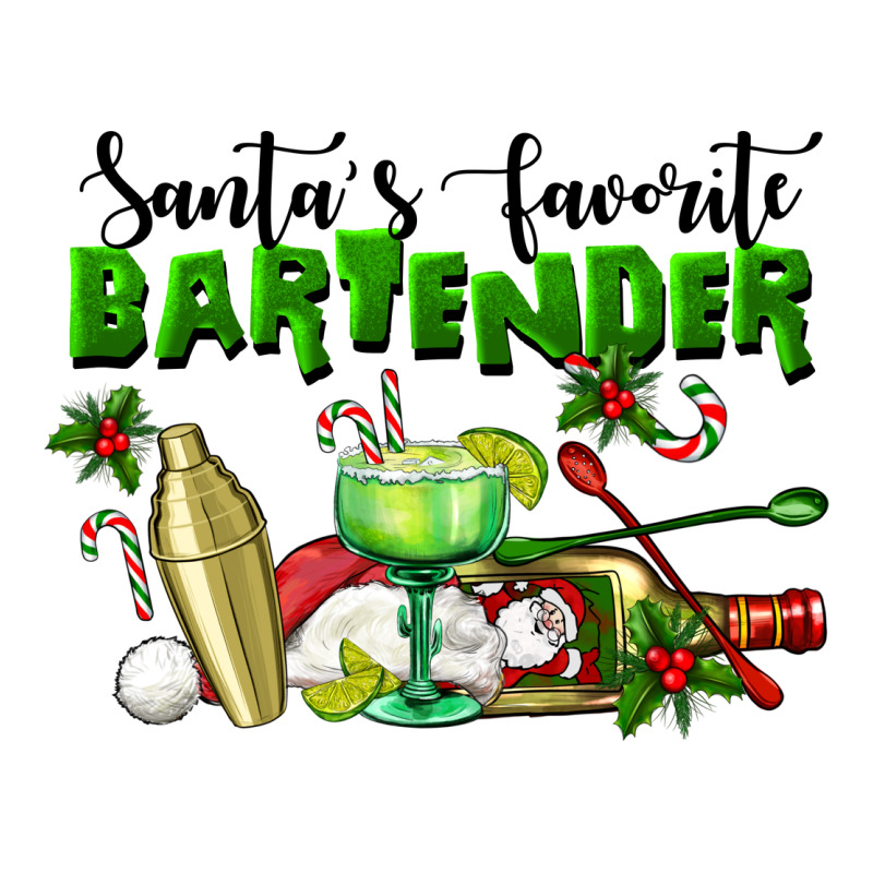 Santa's Favorite Bartender Premium Tee by LillyAllenDesigns | Teevron