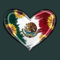 Sunflower Mexican Flag Heart Premium Sweatshirt | Teevron