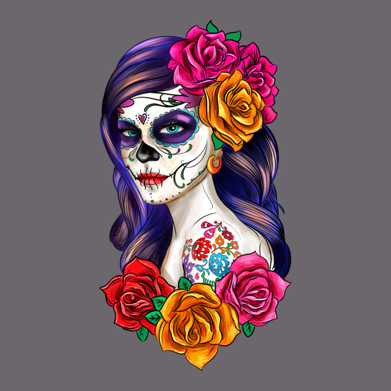 Sugar Skull Girl Premium Sweatshirt by RanaPortraitStore | Teevron