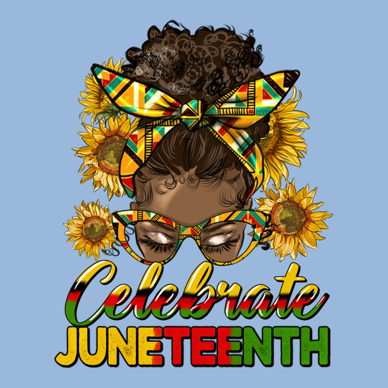 Celebrate Juneteenth Black Woman Bun Premium Hoodie by HRA Design Shop | Teevron