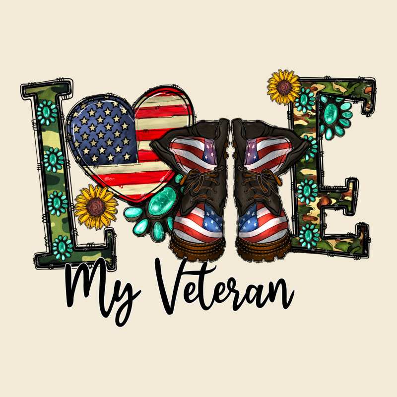 Love My Veteran Premium Hoodie by CowhideDigitalArt | Teevron
