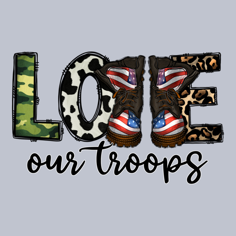 Love Our Troops Premium Hoodie by CowhideDigitalArt | Teevron