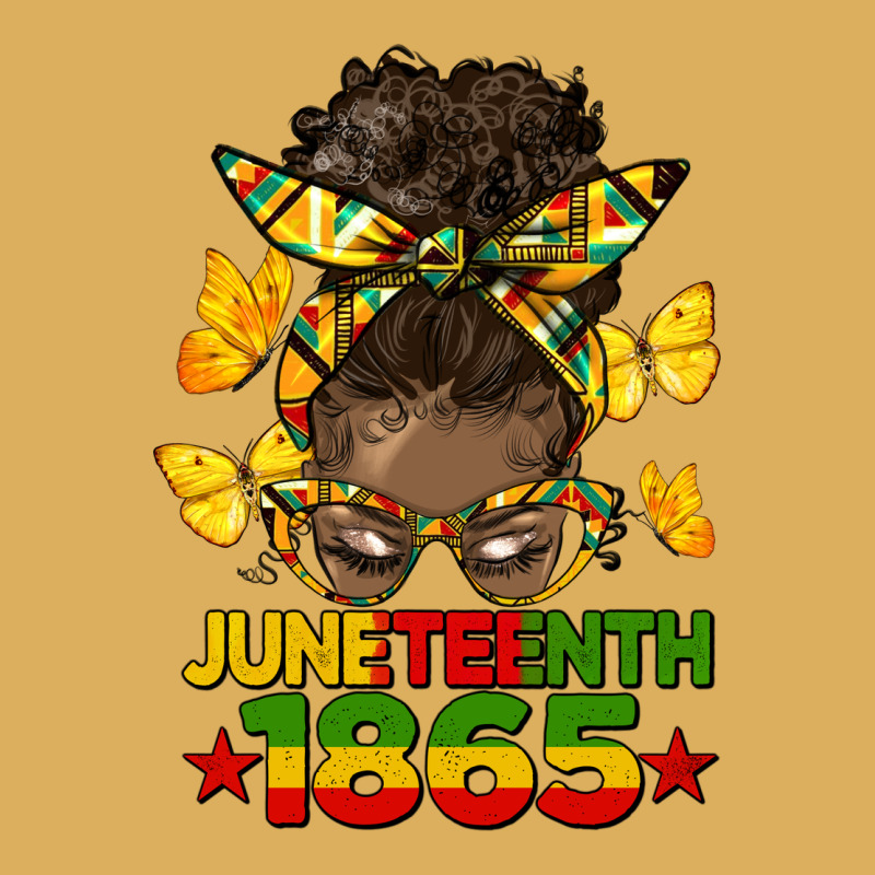 Juneteenth 1865 Afro Bun Premium Hoodie by HRA Design Shop | Teevron